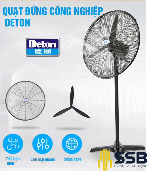 Quạt đứng công nghiệp Deton DHF500 là sản của dòng quạt Deton